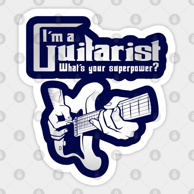 Guitarist Shirt - Guitarist tee Sticker by missalona